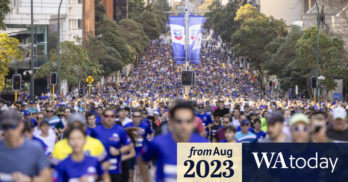 Perth runners take to the streets for charity in City to Surf spectacular